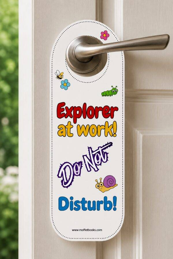 Home printables bookmark set 2 - Colouring door hangers - moffets 21 day activity club