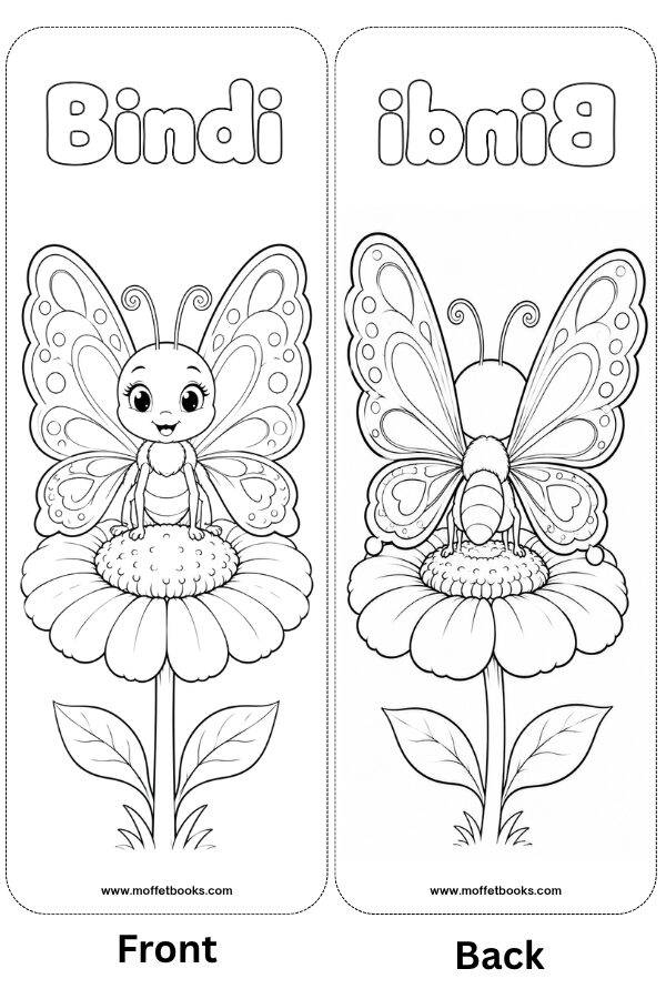 moffet's 21 day activity club - Colouring bookmarks - ages 4-8