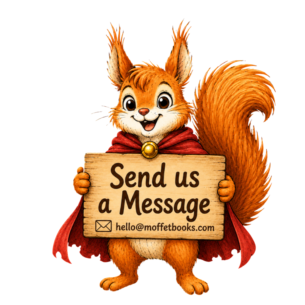 Moffet the red squirrel children's book character