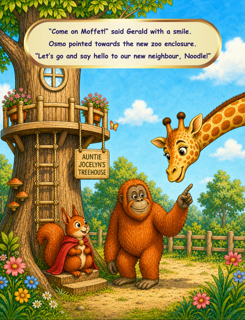 Moffet and Noodle, adventure story, book content, ages 4-7
