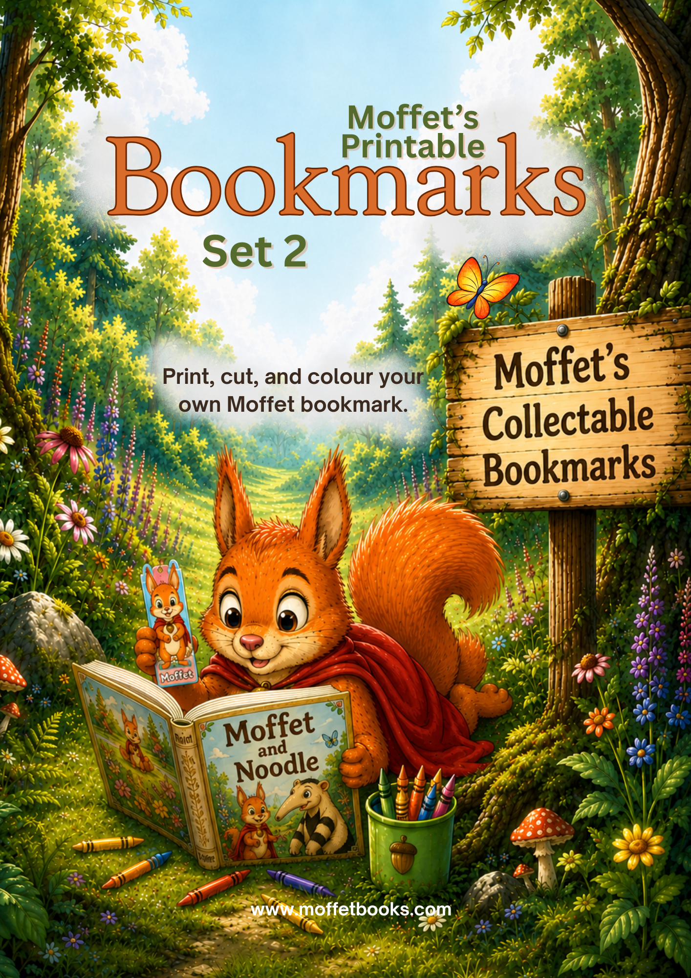 Home printables bookmark set 2 - Colouring bookmarks - cover