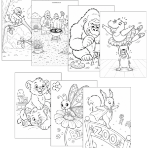 The Explorer Pack - 15 Home Printables - Colouring Pages