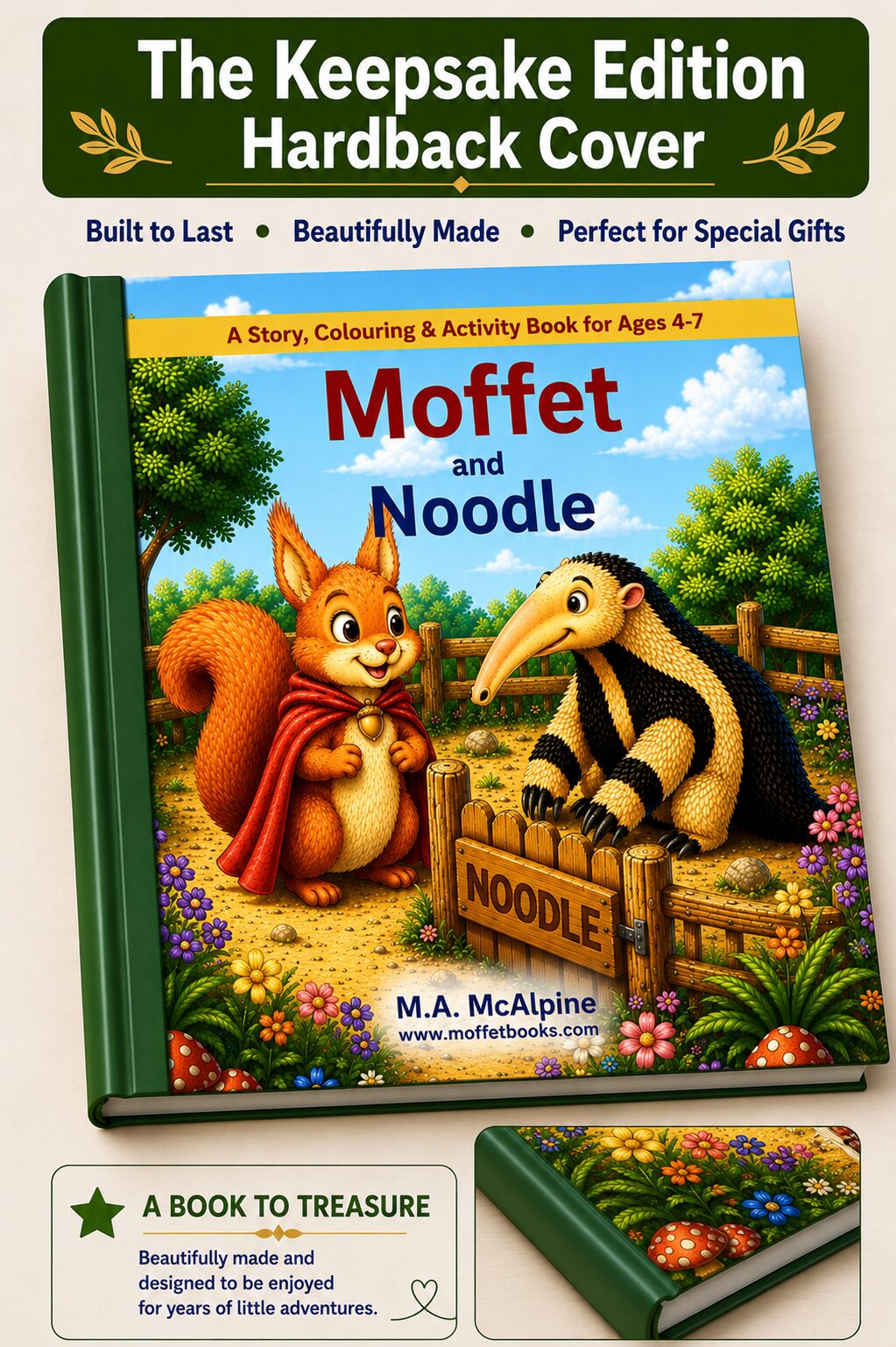 moffet and noodle, adventure story and activity book, ages 4-7