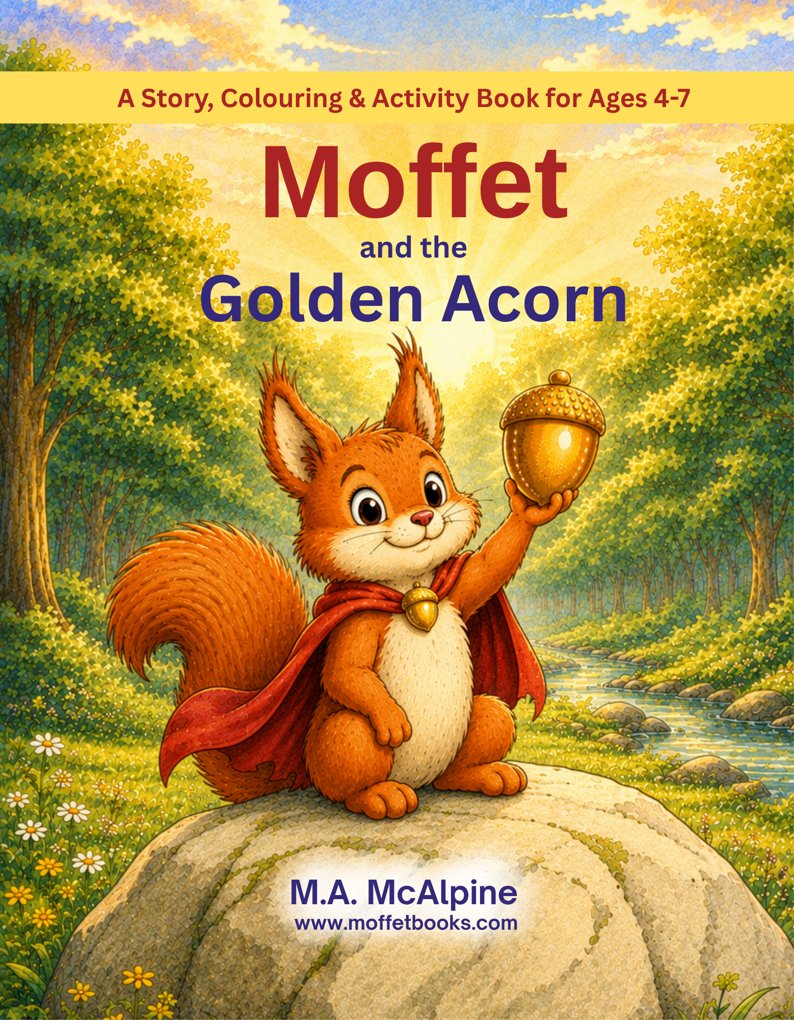 moffet and the golden acorn book for 4-7 year olds