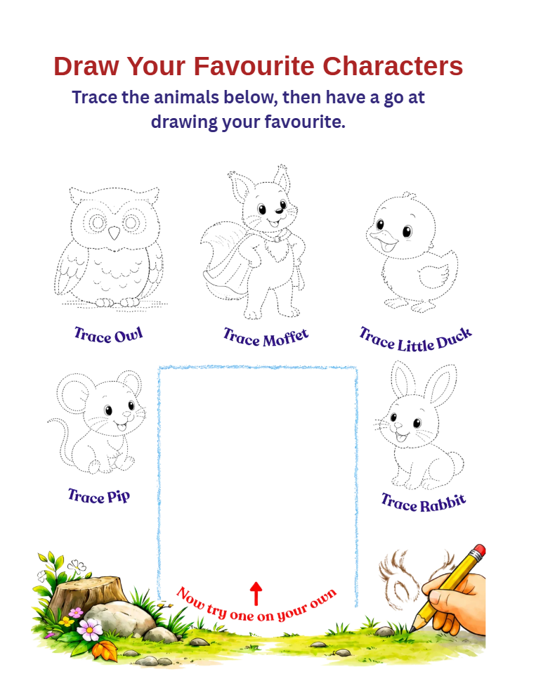 moffet and the rescue mission - ages 4-7, adventure story and activity book