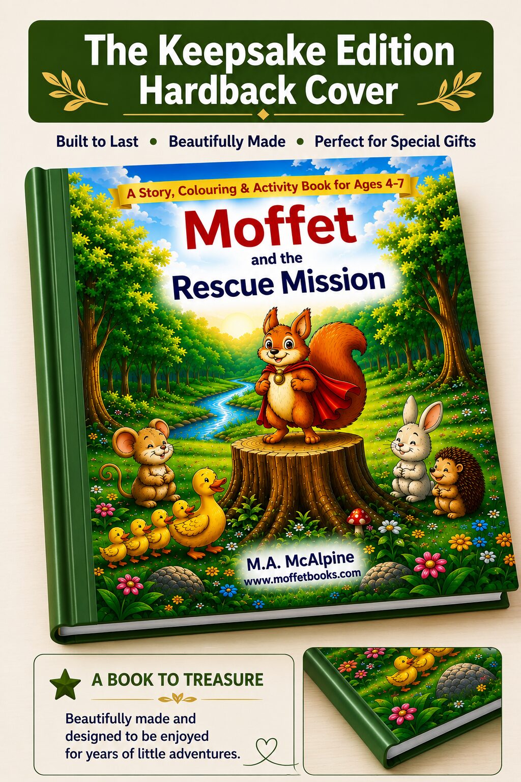 moffet and the rescue mission, adventure story and activity book, ages 4-7