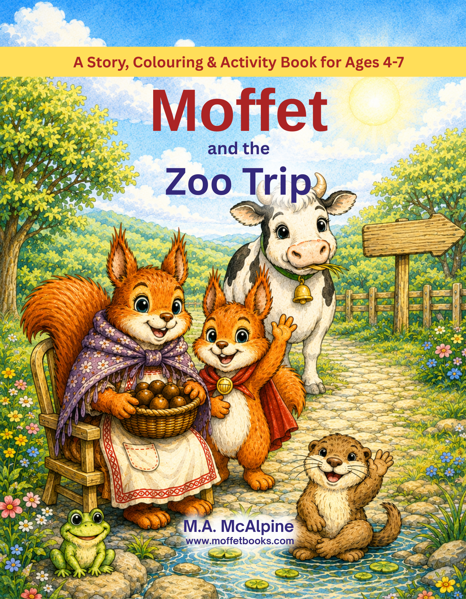 moffet and the zoo trip book for 4-7 year olds