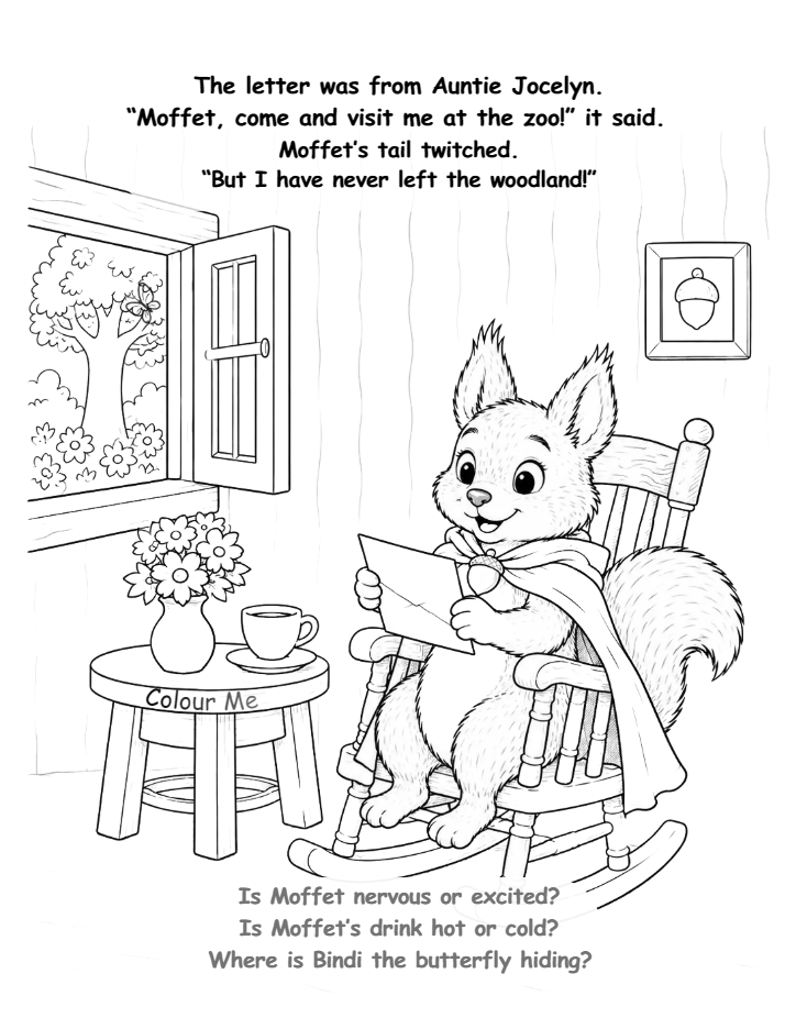 moffet and the zoo trip book for 4-7 year olds