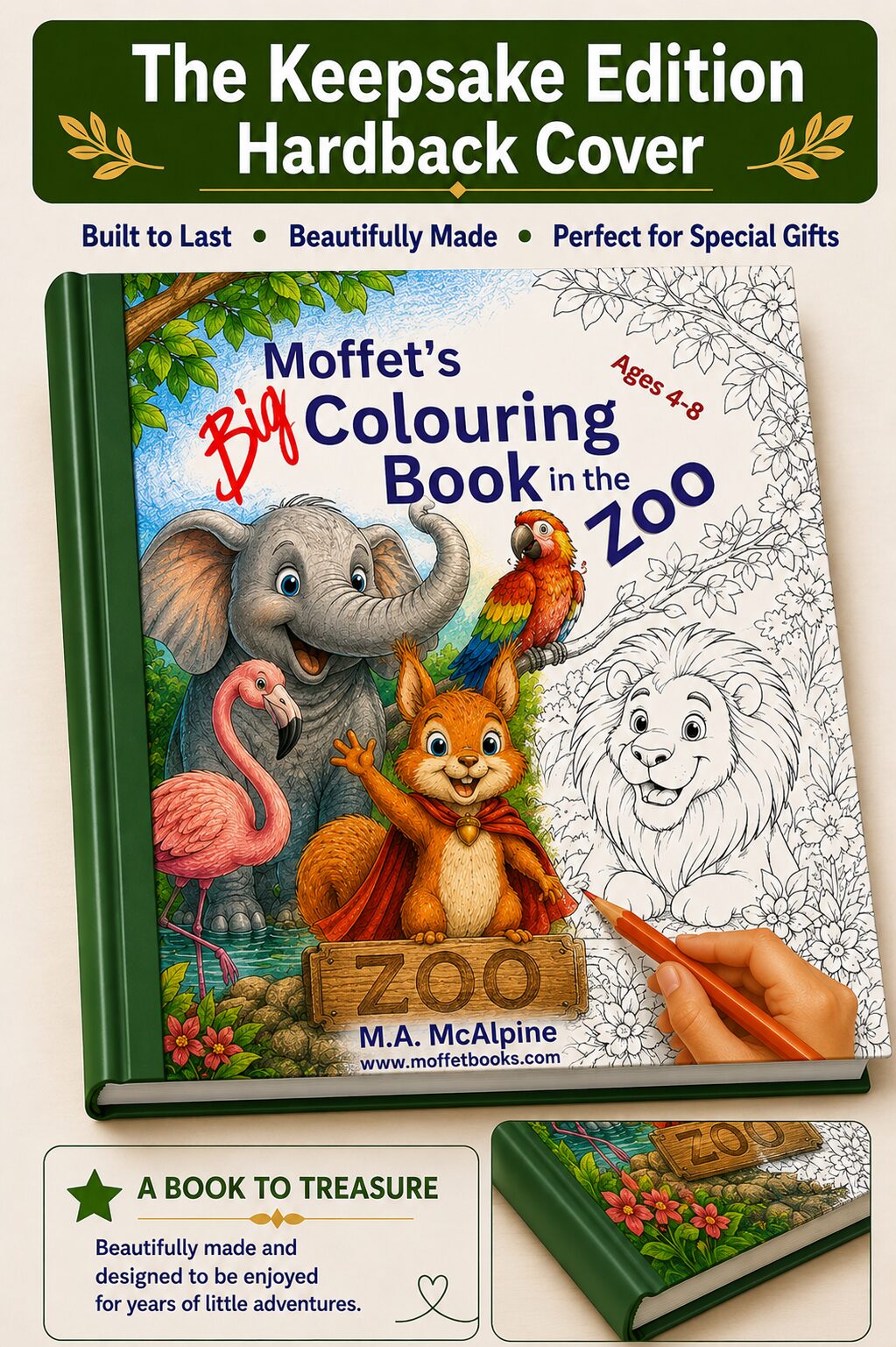 moffet in the zoo, adventure story and activity book, ages 4-7