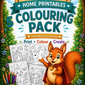5 page - Home printables - colouring pages - in the zoo