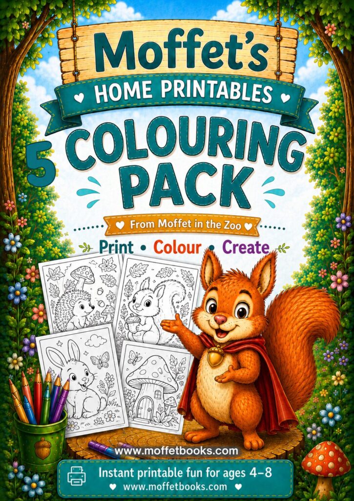 5 page - Home printables - colouring pages - in the zoo