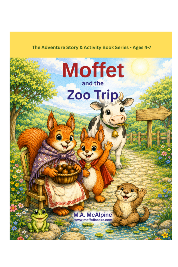 Moffet books - adventure story and activity book series - ages 4-7