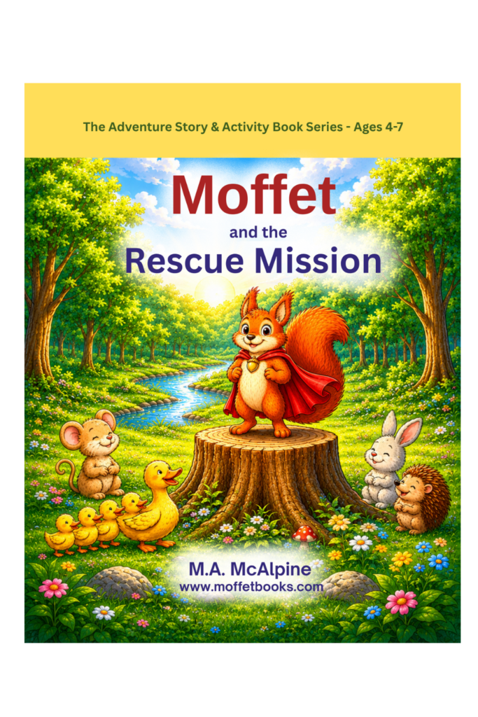 Moffet books - adventure story and activity book series - ages 4-7