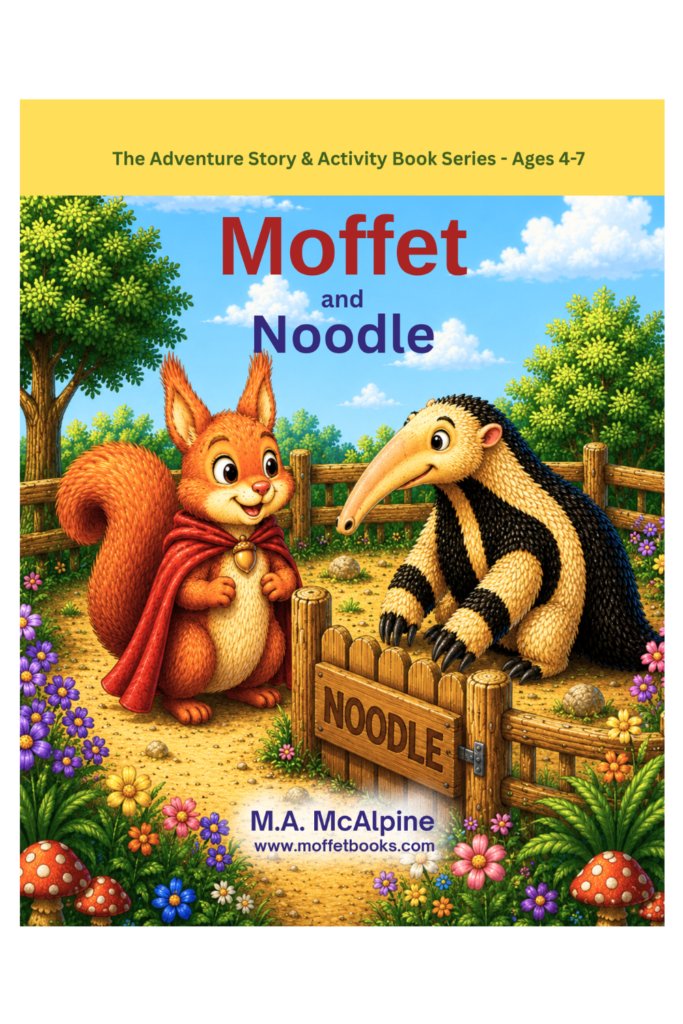 Moffet books - adventure story and activity book series - ages 4-7