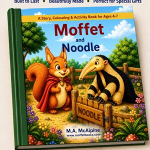moffet and noodle, adventure story and activity book, ages 4-7