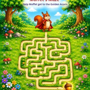 moffet and the golden acorn book for 4-7 year olds
