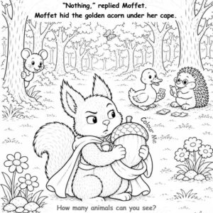 moffet and the golden acorn book for 4-7 year olds