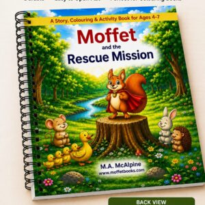 moffet and the rescue mission, adventure story and activity book, ages 4-7