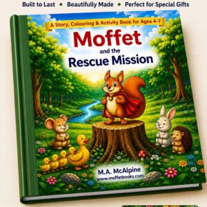 moffet and the rescue mission, adventure story and activity book, ages 4-7