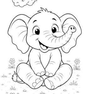 moffet in the zoo, big colouring book, ages 4-8