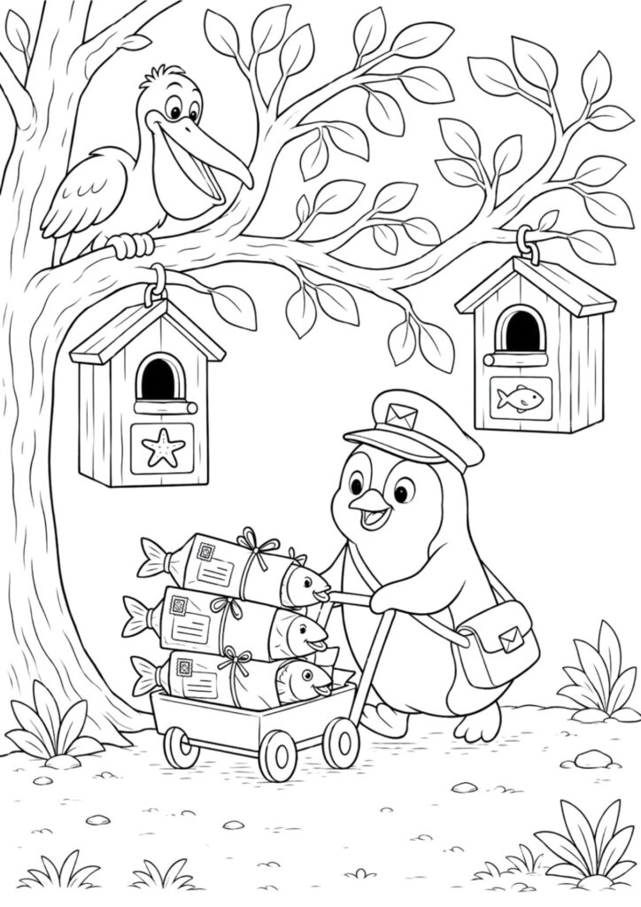 moffet in the zoo, big colouring book, ages 4-8