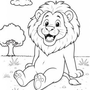 moffet in the zoo, big colouring book, ages 4-8