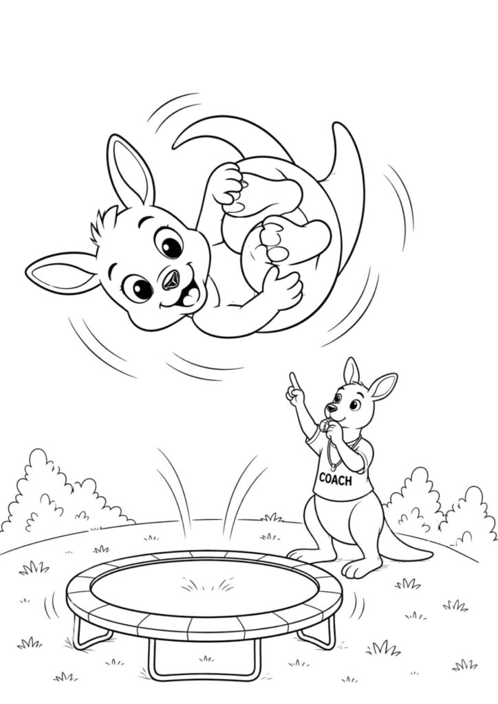 moffet in the zoo, big colouring book, ages 4-8